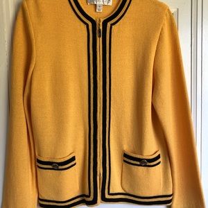 St. John Collection Golden Yellow Knit Jacket